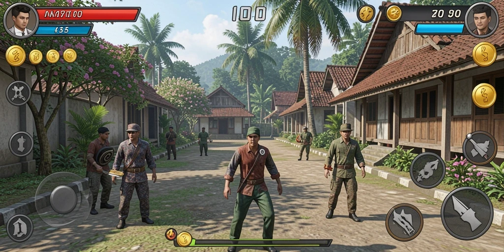 Tampilan home screen yang menarik dan mudah dinavigasi.