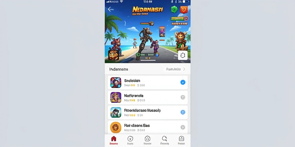 Tampilan level yang penuh warna dan menarik.