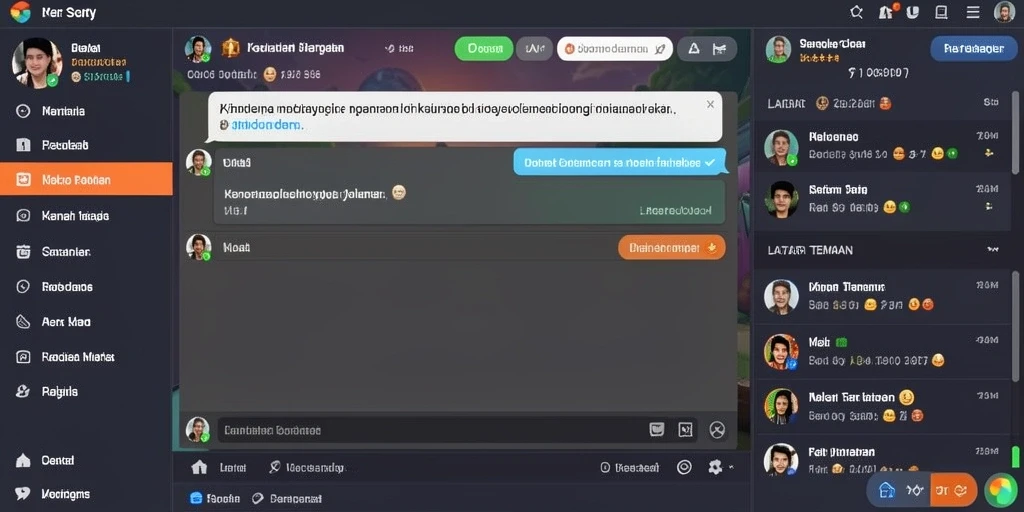 Tampilan awal permainan yang menarik dan interaktif.