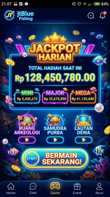 Galeri pratinjau visual jtblue build APK resmi terbaru